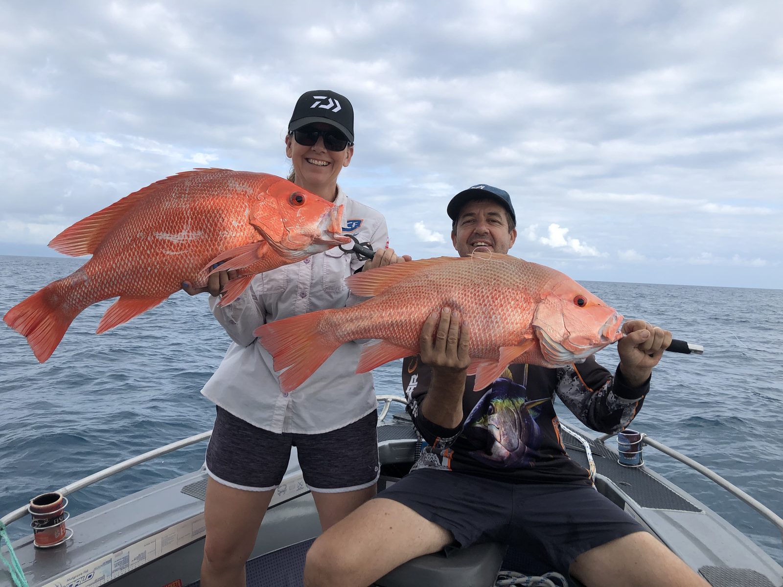 A pair of red snapper